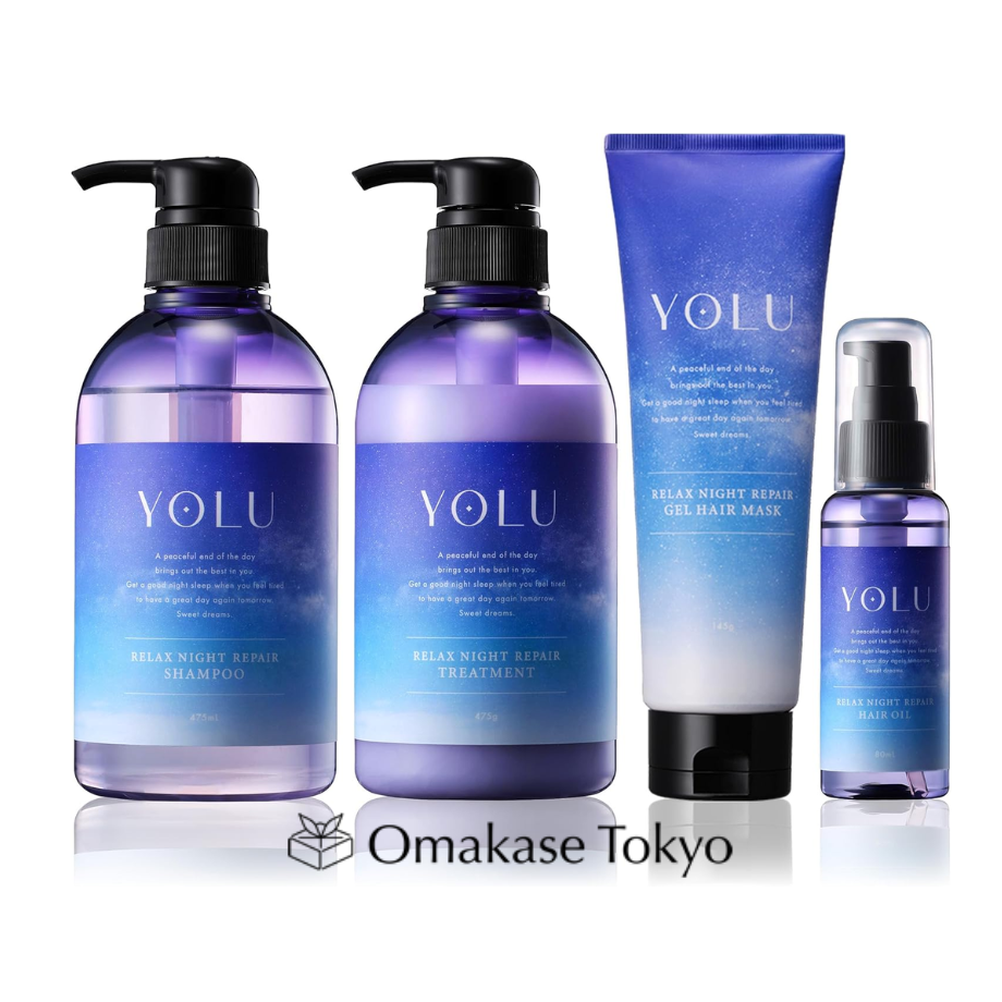 YOLU Shampoo, Conditioner, Hair Mask, Hair Oil 4-Piece Set